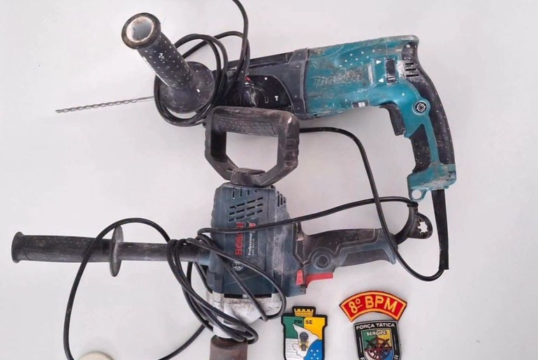 Foragido da Justiça é detido após furtar ferramentas de obra em Aracaju