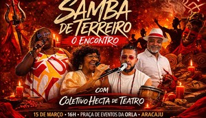 "Samba de Terreiro: o encontro" abre programação afro nos 171 anos de Aracaju