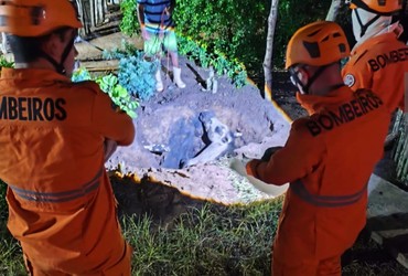 VÍDEO; Cavalo é resgatado após cair em fossa de 2,5 metros no interior de Sergipe