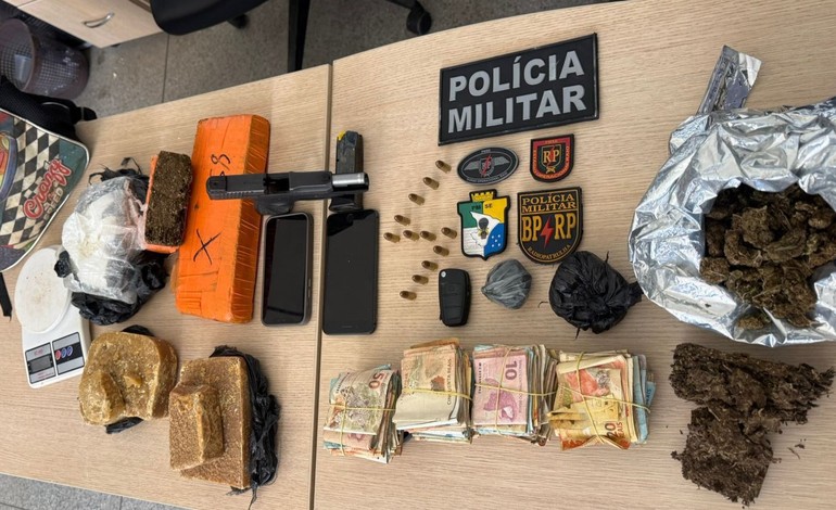 Operação policial apreende drogas, arma e mais de R$ 17 mil em Poço Redondo
