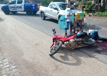 Colisão entre caminhonete e moto deixa homem ferido na SE-270, em Lagarto