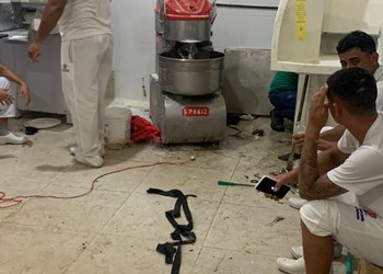 Funcionário fica com braço preso em máquina dentro de shopping em Itabaiana