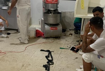 Funcionário fica com braço preso em máquina dentro de shopping em Itabaiana