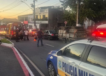 Motociclista fica ferido após queda de moto no bairro 18 do Forte, em Aracaju