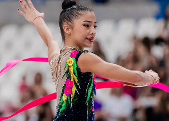 Sergipana conquista três ouros e ajuda Brasil a dominar Pan-Americano Júnior de Ginástica Rítmica
