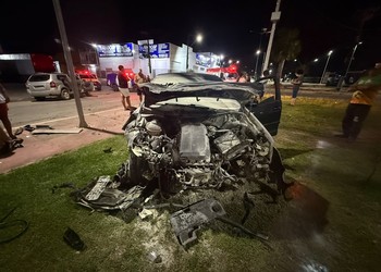 Colisão em rotatória deixa dois feridos na SE-270, em Lagarto