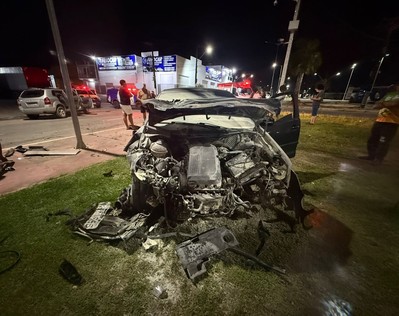Colisão em rotatória deixa dois feridos na SE-270, em Lagarto