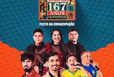 Japaratuba celebra 167 anos de emancipação política com programação artística e cultural