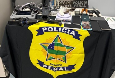 Dupla é presa ao tentar enviar drogas e celulares por drone para presídio em Sergipe