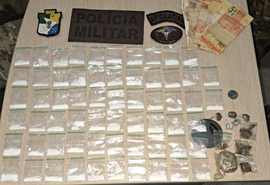 Trio é apreendido com mais de 70 porções de drogas em Porto da Folha