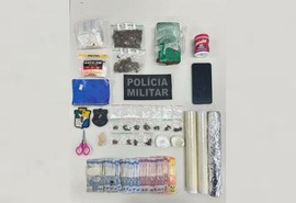 Polícia apreende drogas e materiais do tráfico no bairro Novo Horizonte, em Aracaju