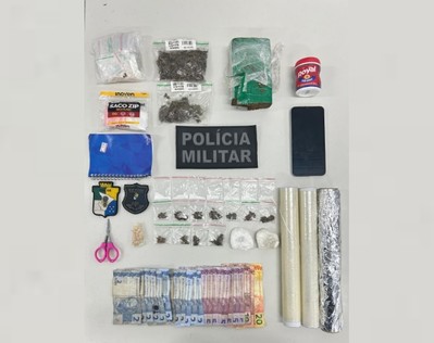 Polícia apreende drogas e materiais do tráfico no bairro Novo Horizonte, em Aracaju