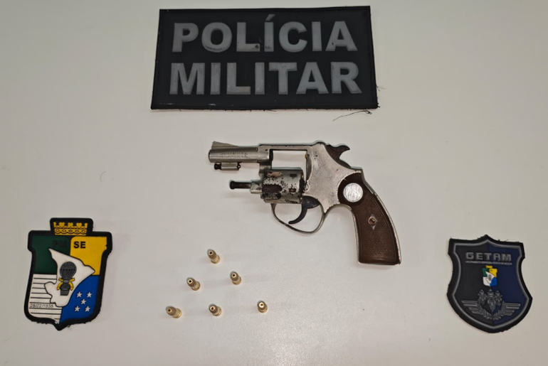 Homem é preso com arma de fogo durante abordagem no bairro Santa Maria