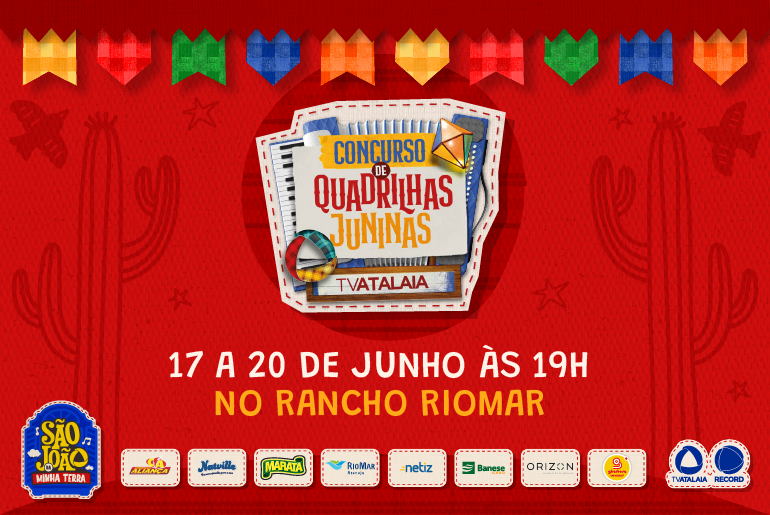 Concurso de Quadrilhas Juninas TV Atalaia 2026 já tem programação definida