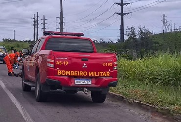 Colisão entre quatro motocicletas deixa cinco feridos na BR-235 em Itabaiana