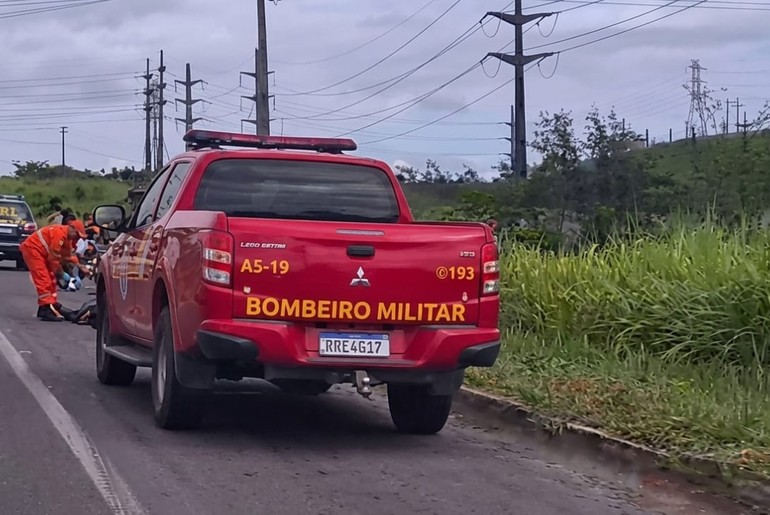 Colisão entre quatro motocicletas deixa cinco feridos na BR-235 em Itabaiana