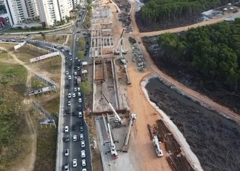 Obra do Complexo Viário Maria do Carmo avança e entra em nova fase na Beira Mar