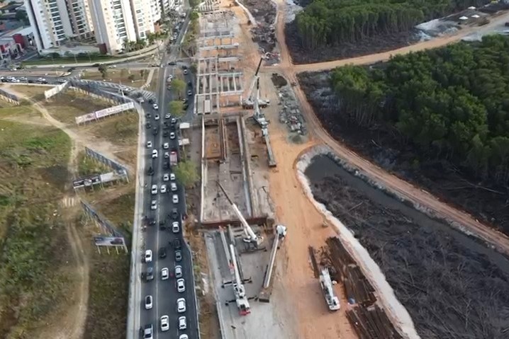 Obra do Complexo Viário Maria do Carmo avança e entra em nova fase na Beira Mar