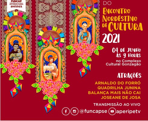 Programação do Encontro Nordestino de Cultura 2021 é lançada