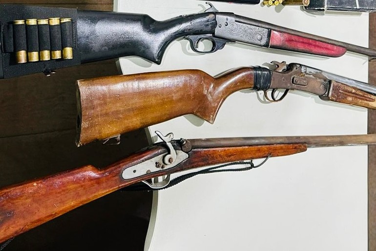 Polícia Civil apreende armas de fogo em zona rural de Estância