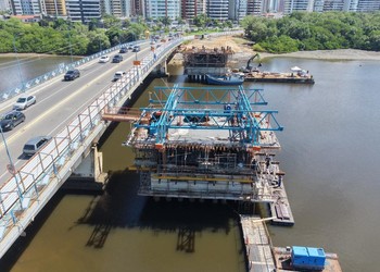 Duplicação da Ponte Godofredo Diniz inicia operação pare e siga nesta quarta-feira (17)
