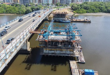 Duplicação da Ponte Godofredo Diniz inicia operação Pare e Siga nesta quarta-feira (17)