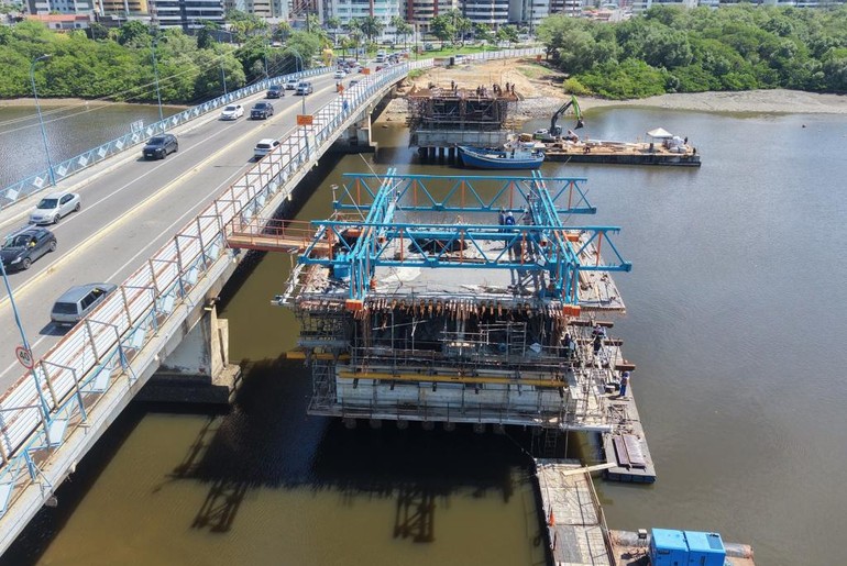 Duplicação da Ponte Godofredo Diniz inicia operação Pare e Siga nesta quarta-feira (17)