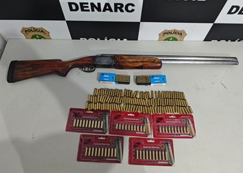 Arma de fogo e quase 300 munições são apreendidas dentro de imóvel em São Cristóvão