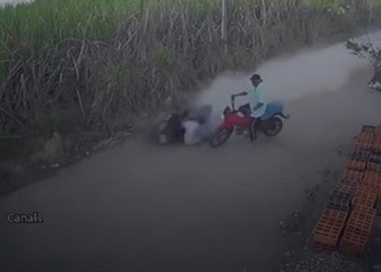 Idoso escapa de acidente durante fuga policial em Tomar do Geru