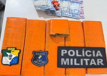 Suspeito de tráfico é preso com quatro quilos de maconha em Itabaiana