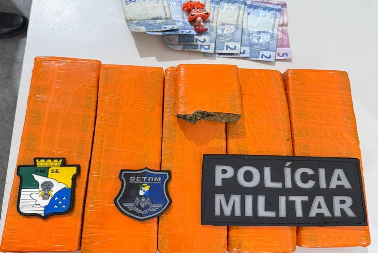 Suspeito de tráfico é preso com quatro quilos de maconha em Itabaiana