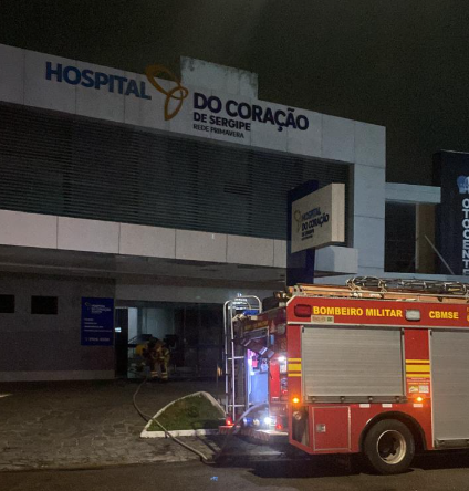 Incêndio atinge Hospital do Coração em Aracaju