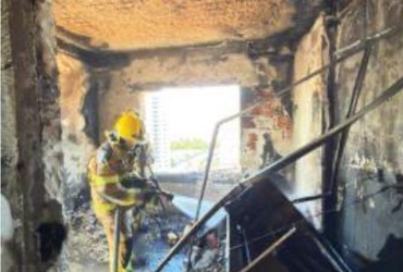 Perícia aponta que Incêndio em prédio no bairro Luzia começou em quarto de apartamento