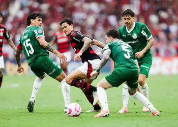 Flamengo vence o Palmeiras no Maracanã e se aproxima de liderança