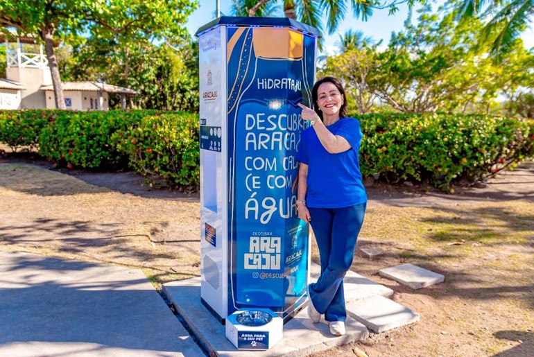 Seis pontos de hidratação são instalados em pontos turísticos de Aracaju