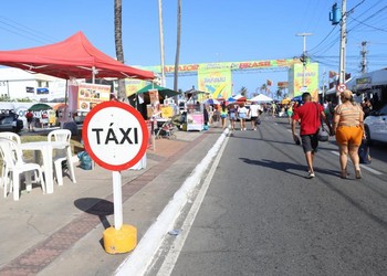 Pré-Caju terá pontos exclusivos para táxis e transportes por aplicativo na Orla de Atalaia