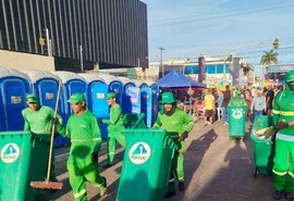 Limpeza em Aracaju recolhe quase 11 toneladas de resíduos durante carnaval