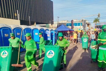 Limpeza em Aracaju recolhe quase 11 toneladas de resíduos durante carnaval