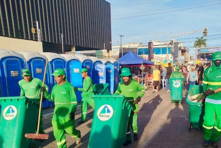 Limpeza em Aracaju recolhe quase 11 toneladas de resíduos durante carnaval