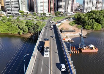 Trânsito na ponte Godofredo Diniz terá alterações temporárias durante obras de duplicação