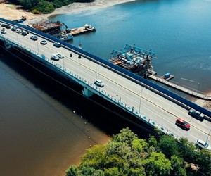 Obra de duplicação altera trânsito na Ponte Godofredo Diniz