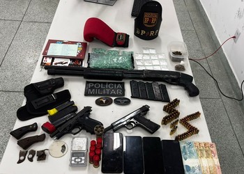 Suspeito de tráfico é preso com armas, drogas e munições em Itaporanga d’Ajuda