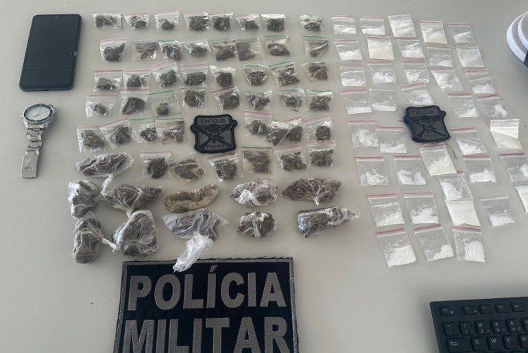 Homem é preso suspeito de tráfico de drogas no Bairro Santa Maria, em Aracaju