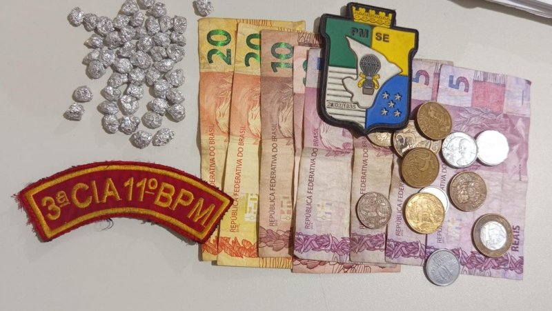 Suspeito de tráfico é preso com 47 pedras de crack em Itabaianinha