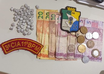 Suspeito de tráfico é preso com 47 pedras de crack em Itabaianinha