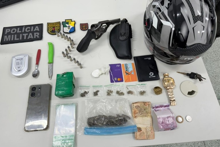 Homem é preso com arma e drogas em São Cristóvão