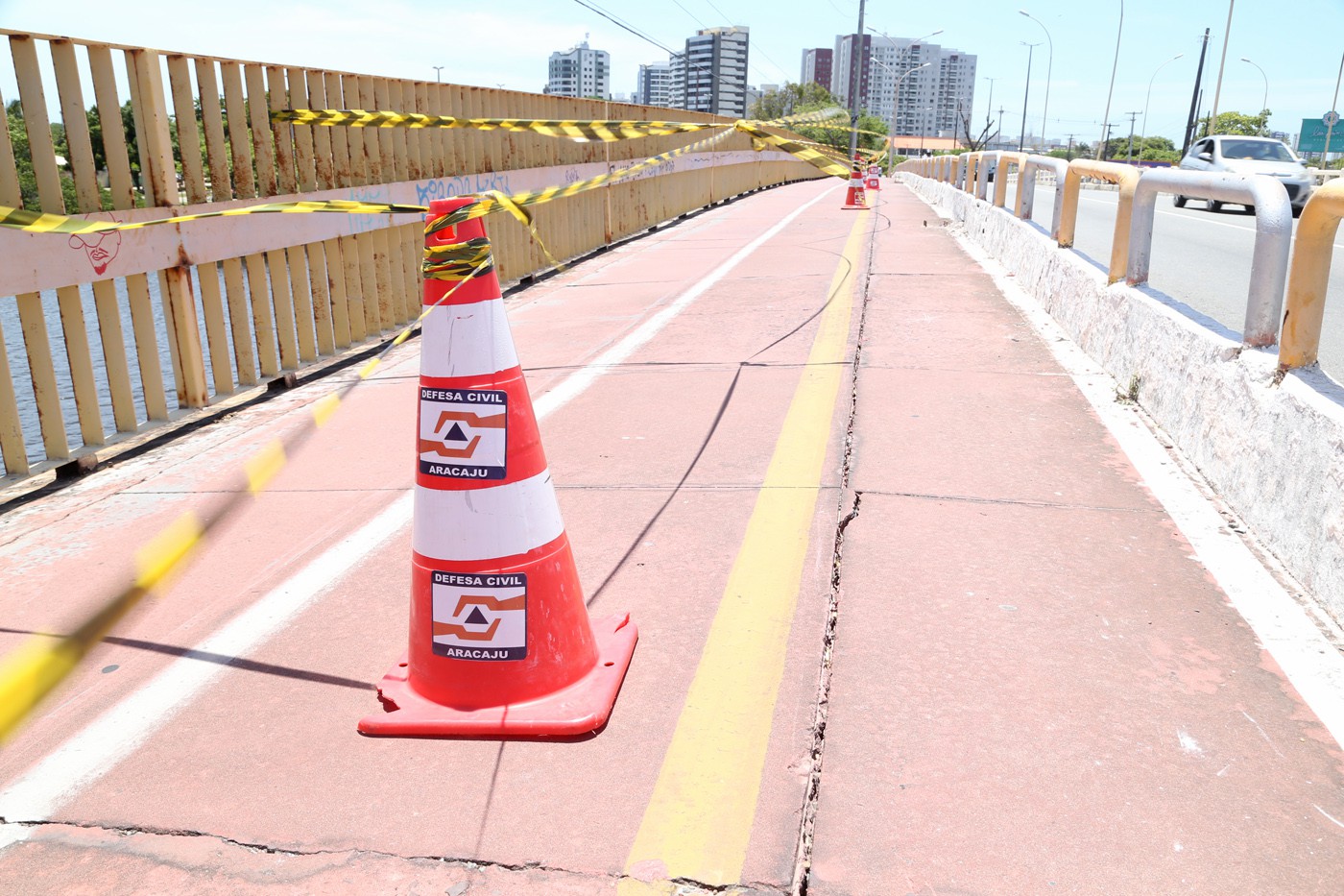 Trânsito na ponte sobre o rio Poxim será totalmente interditado a partir das 23h desta segunda-feira (23)