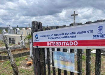 Cemitério é interditado em Simão Dias por irregularidades ambientais
