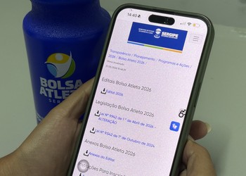 Programa Bolsa Atleta 2026 abre inscrições com 195 vagas para atletas e técnicos em Sergipe