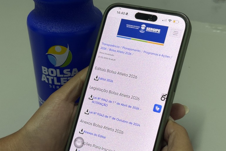 Programa Bolsa Atleta 2026 abre inscrições com 195 vagas para atletas e técnicos em Sergipe